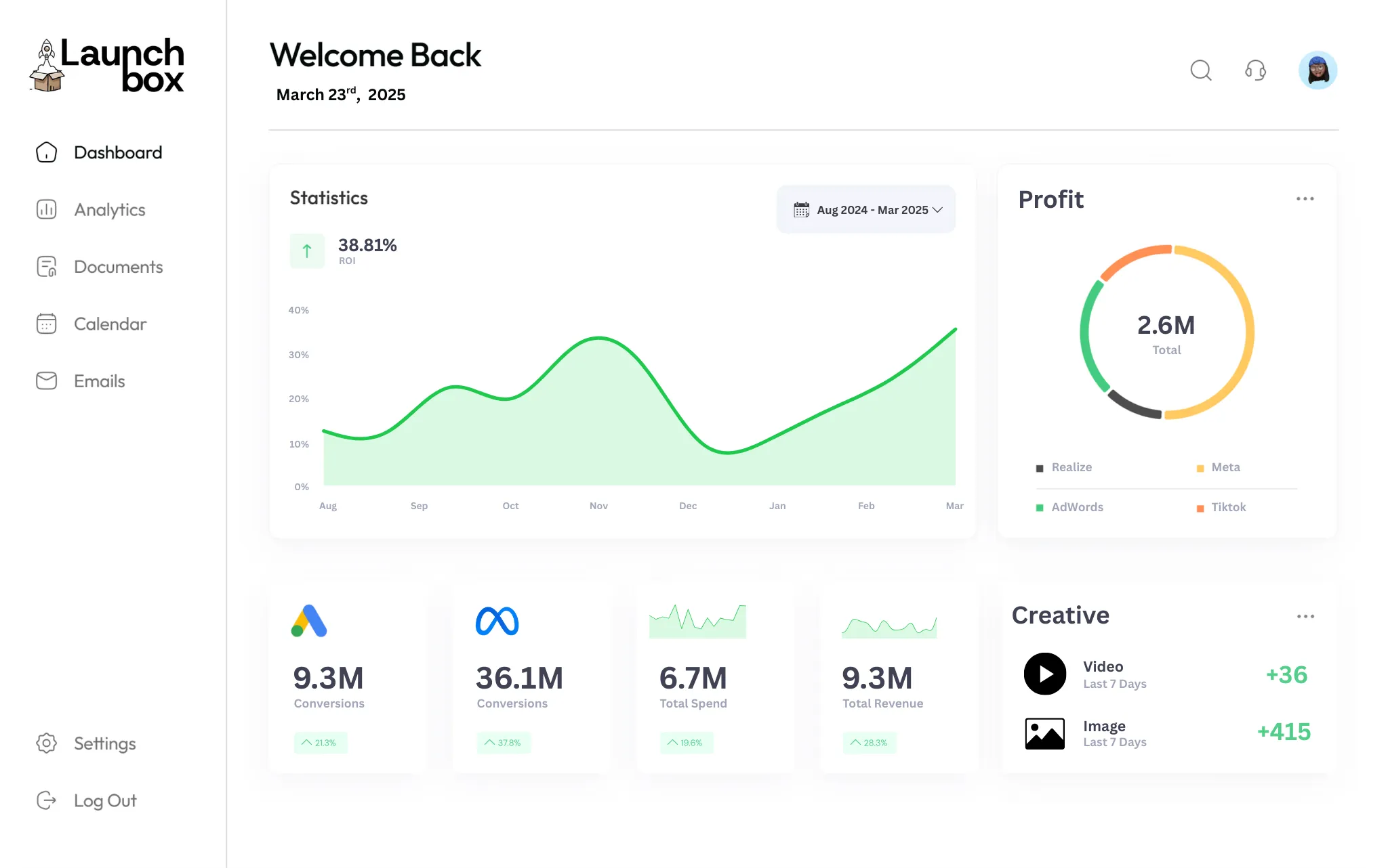 LaunchBox Dashboard